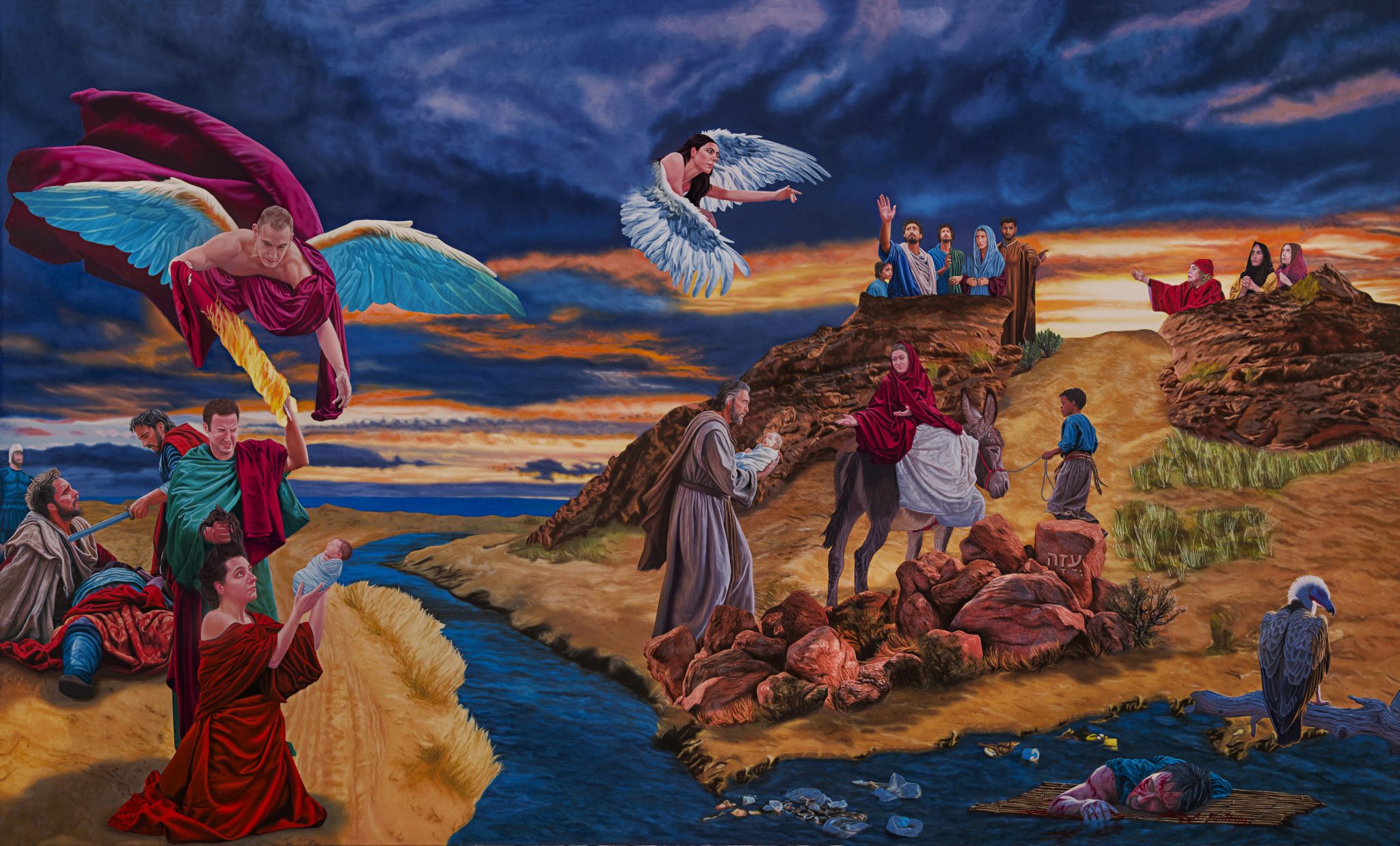 La Sacra Famiglia nella nuova pittura contemporanea Alessandro Fantera - La famiglia esule